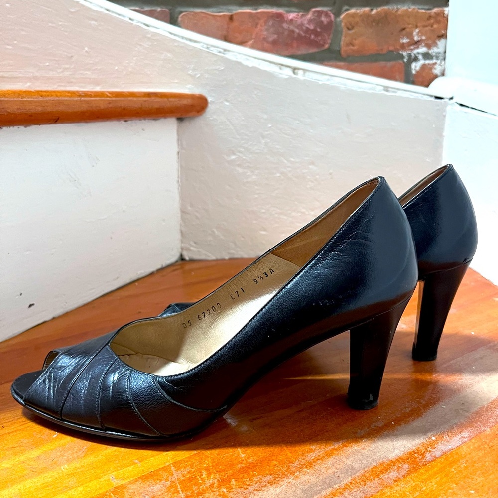 Ferragamo 3” Black Heels